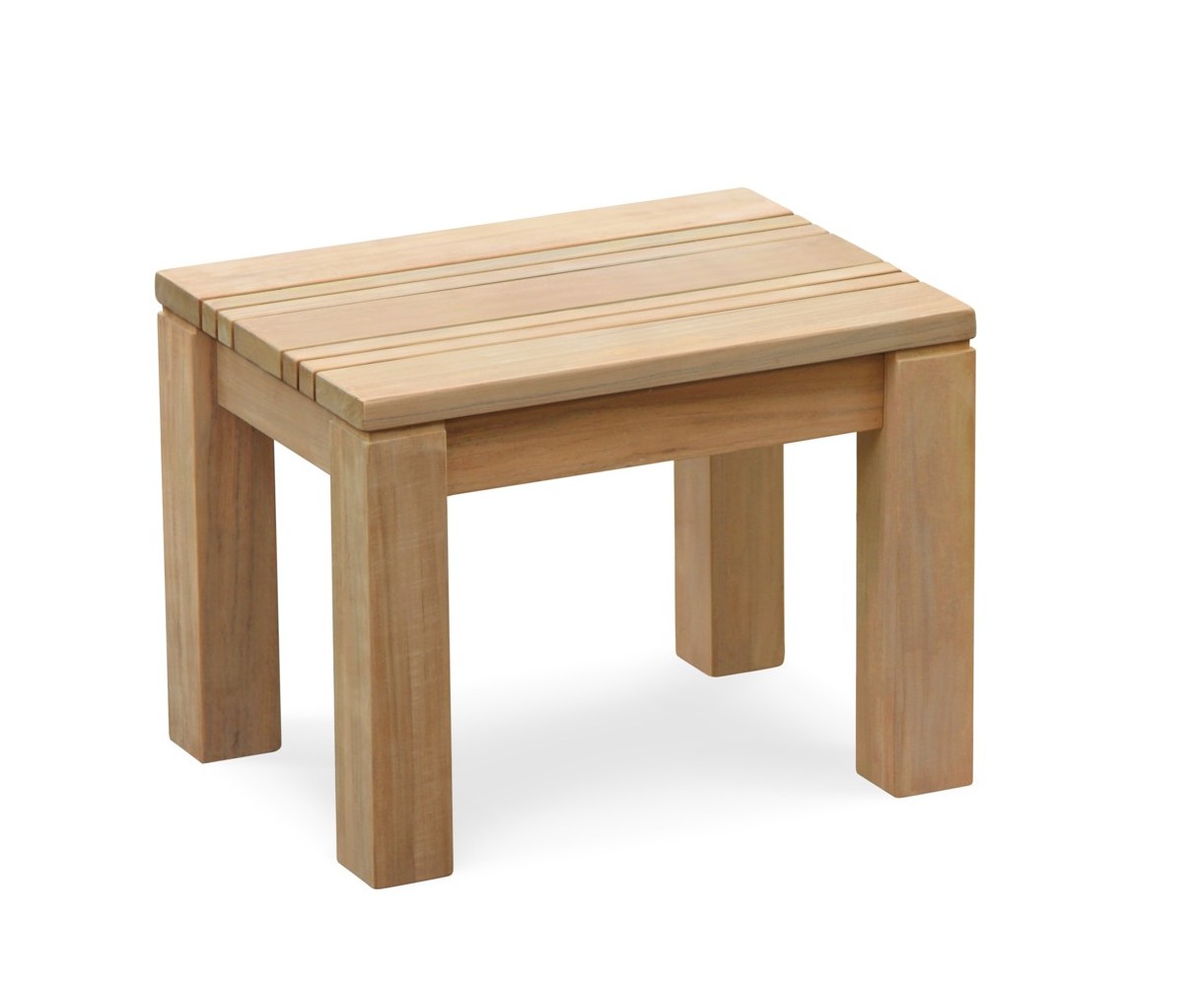 Chichester Rustic Wooden Stool, Teak Shower Seat