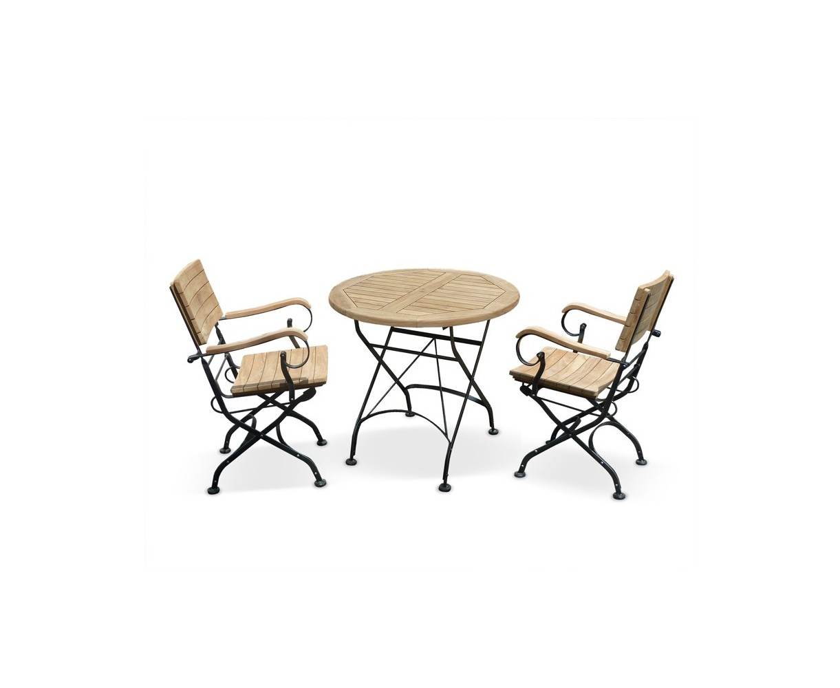 Garden Bistro Table And 2 Arm Chairs Outdoor Patio Bistro Dining