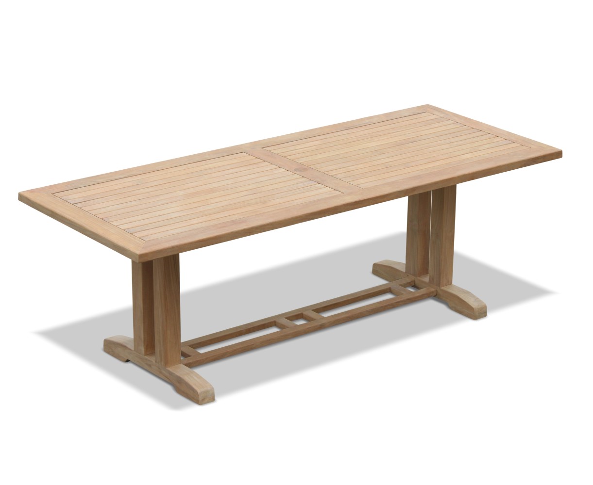 Cadogan Large Teak Garden Table, Rectangular – 2.25m