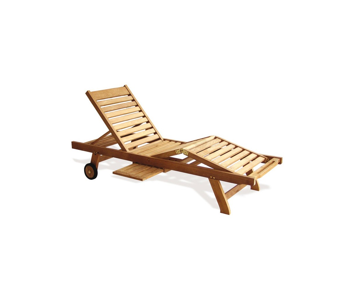 Luxury Teak Sun Lounger