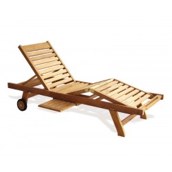 Luxury Teak Sun Lounger