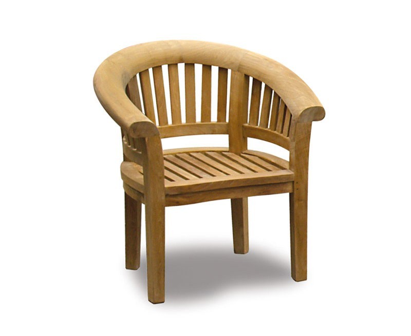 Deluxe Teak Banana Chair Garden Tub Chair