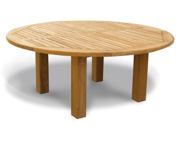 Titan Teak Garden Circular Dining Table - 1.8m - Fixed Tables