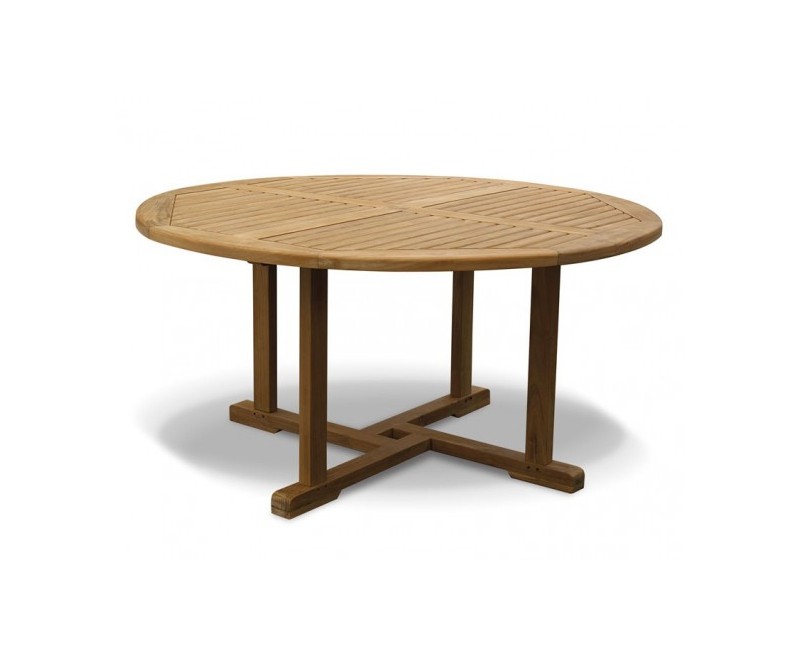 6 Seater Teak Garden Furniture Set with Canfield Round ... 6 Seater Teak Garden