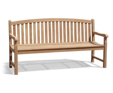 Clivedon Teak 4 Seater Garden Bench - Large Garden Benches