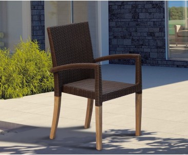 8 Seater Patio Set with Cadogan Table 2.25m & St. Tropez Stacking Chairs