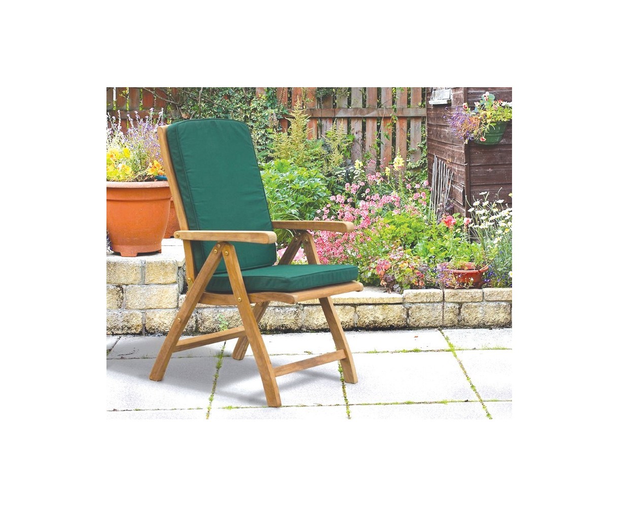 teak reclining outdoor chair