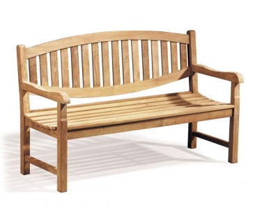 assembled garden bench