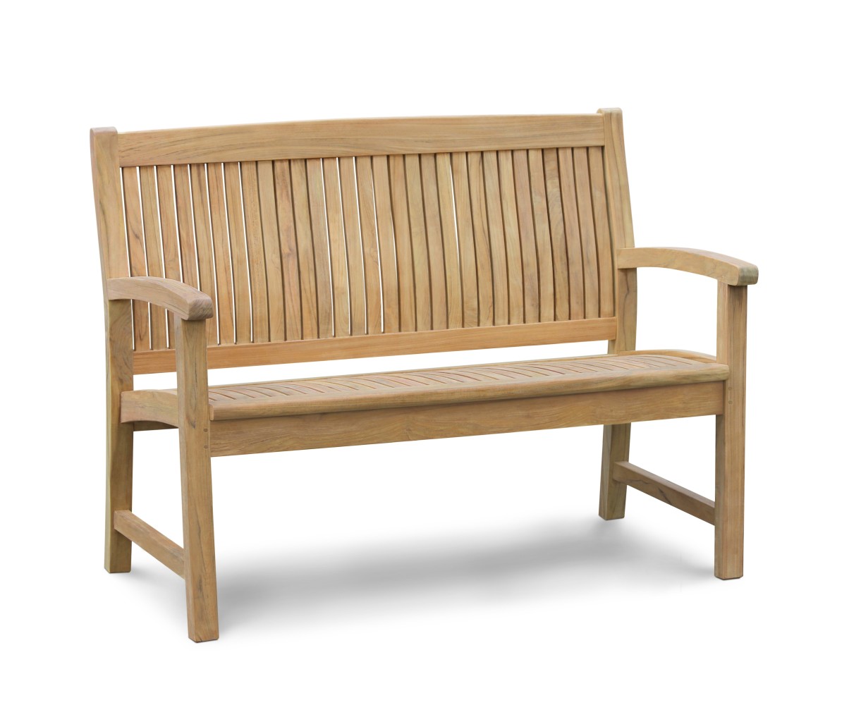 Bali 2 Seater Teak Garden Bench - 1.2m