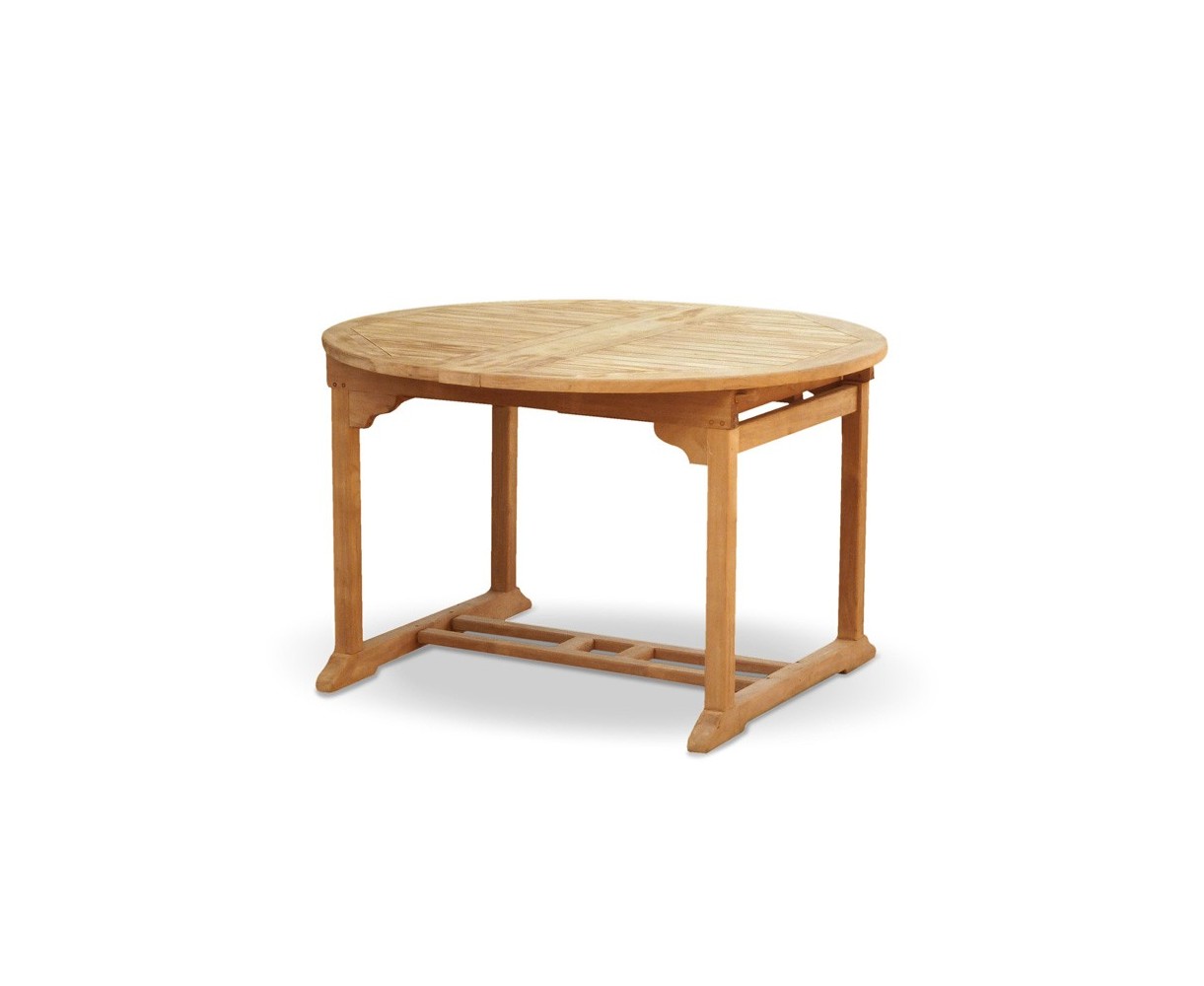 Brompton Teak Double-Leaf Extendable Garden Table 120-180cm