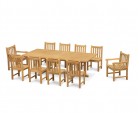 Hilgrove 10 Seater Rectangular Table 2.6m, Windsor Side Chairs & Armchairs