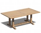 Cadogan Rectangular Teak Pedestal Table – 2m
