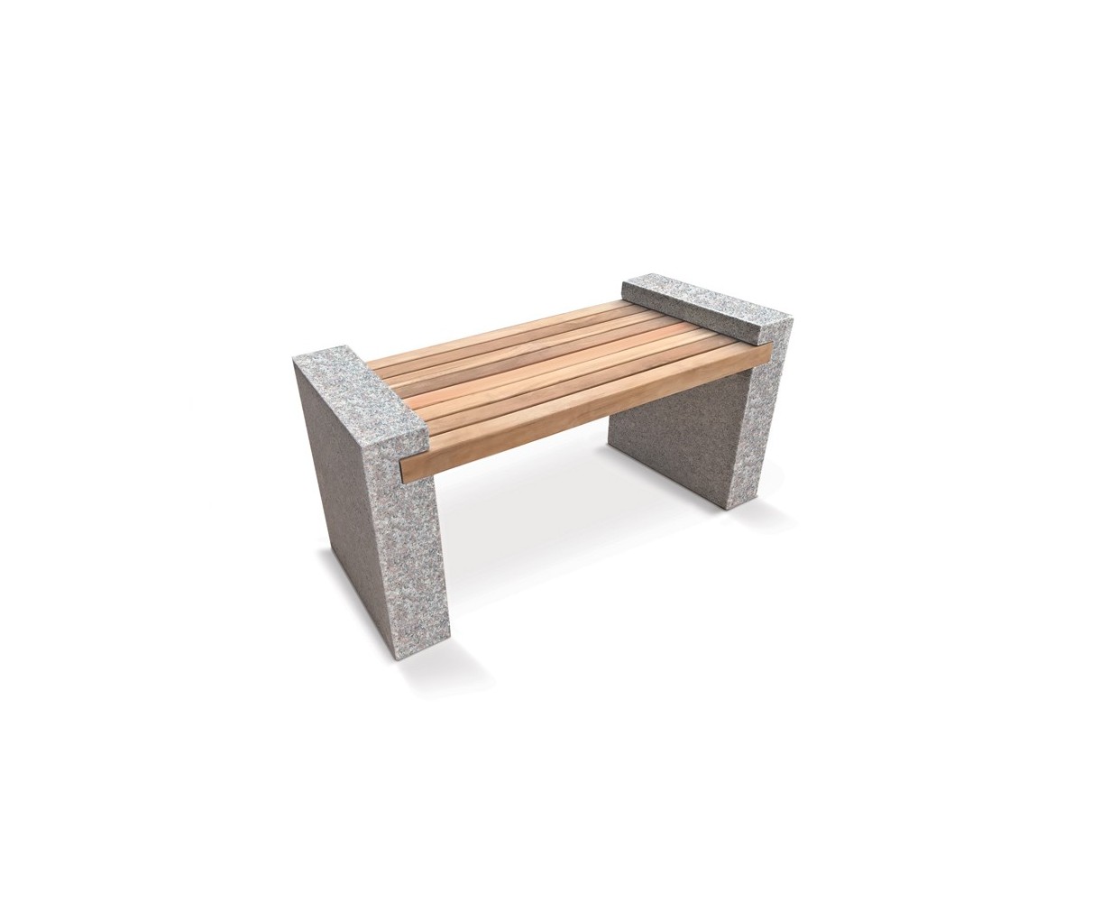 Gallery Teak and Granite Bench - 1.3m