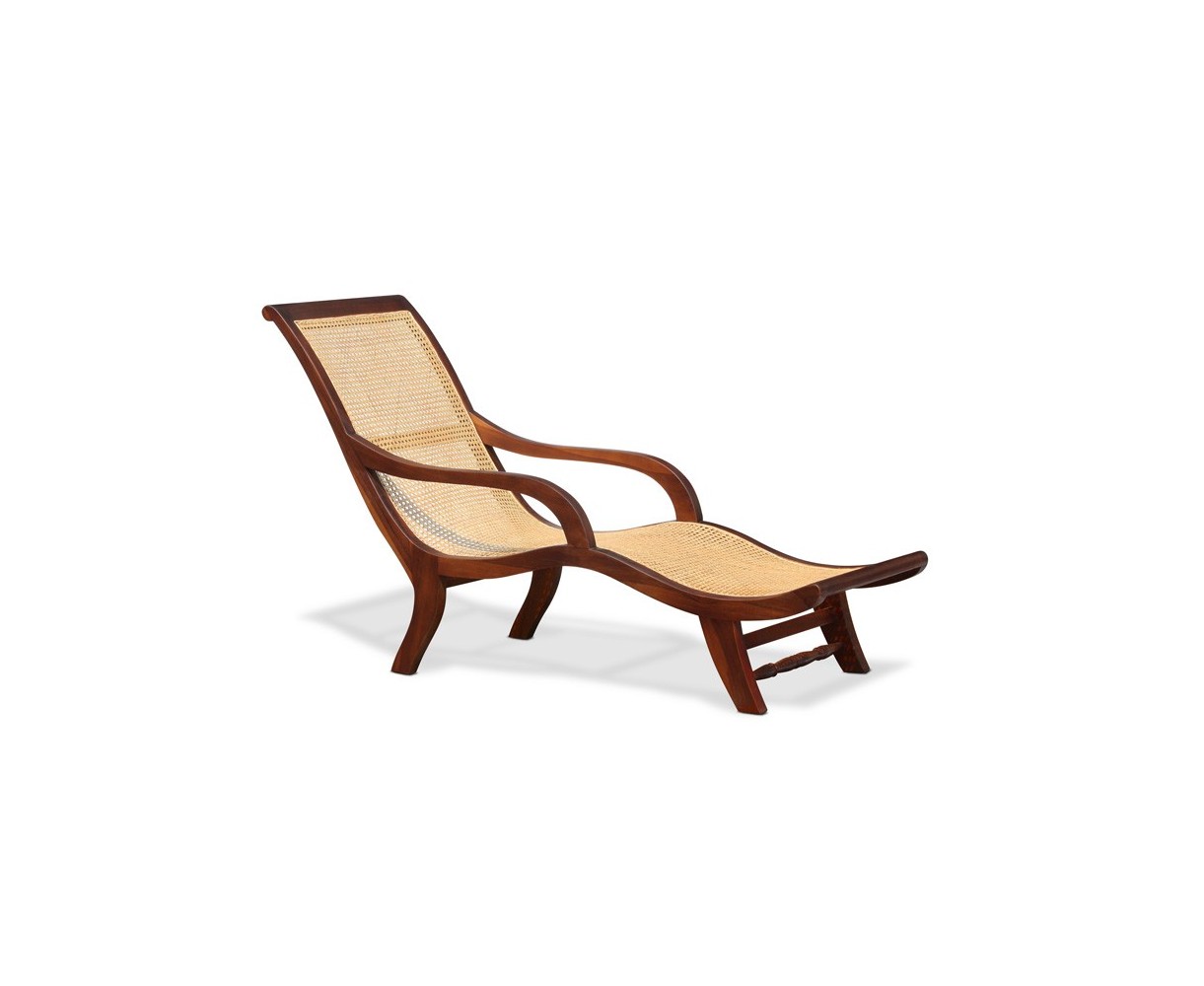 Capri Rattan Teak Lounger