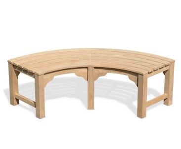 Saturn Teak Tree Bench Quarter – Bespoke