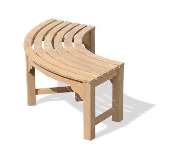 Saturn Teak Tree Bench Quarter – Bespoke