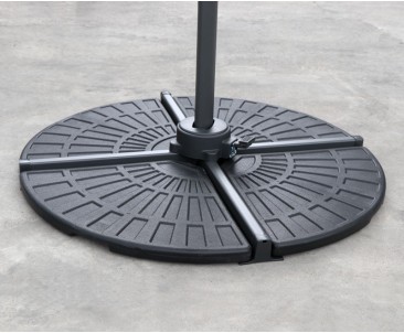 Concrete Cantilever Parasol Base Slabs – Set of 2