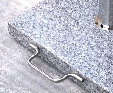 granite parasol base with wheels