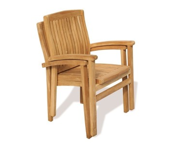 Hilgrove 6 Seater Garden Table and Stacking Chairs Set
