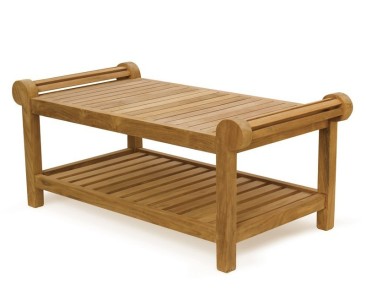 Teak Lutyens-Style Table with Bench and Chairs - 1.95m