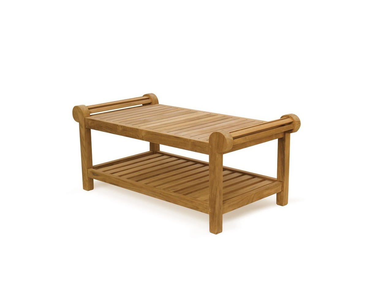 Teak Lutyens-Style Table with Bench and Chairs - 1.95m