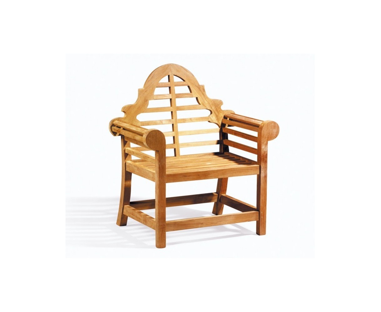 Teak Lutyens-Style Table with Bench and Chairs - 1.95m