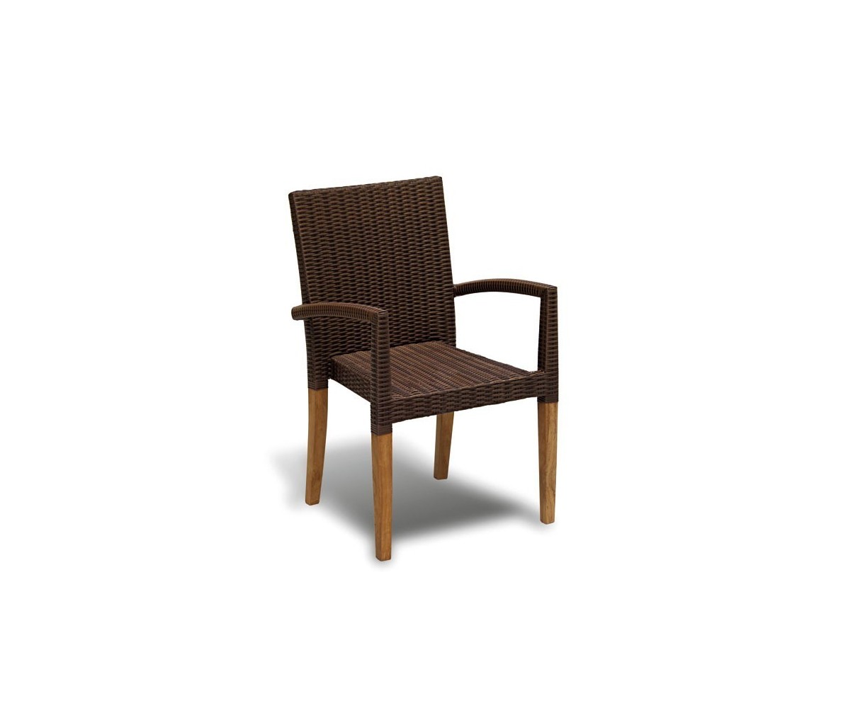 St Tropez Rattan Garden Stacking Chair