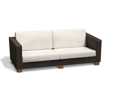 Sorrento 4 Seat Wicker Sofa - Synthetic Rattan