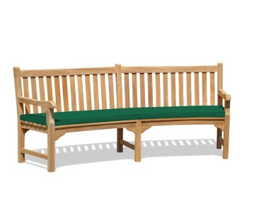 Connaught Teak Curved Garden Bench | Teak Park Bench - 2.2m