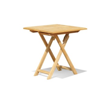 Suffolk Square Folding Table, Teak – 0.7m