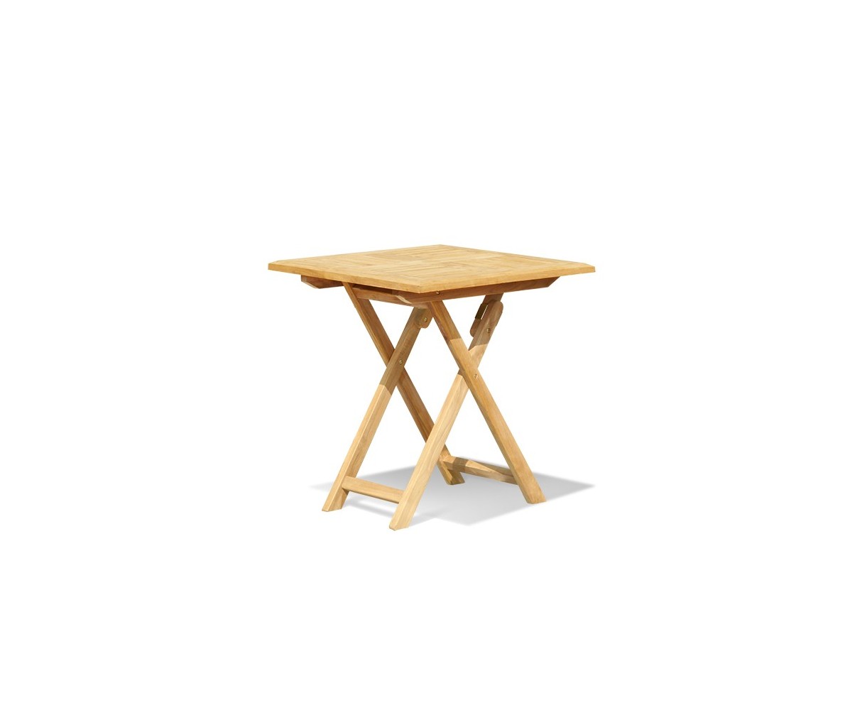 Suffolk Square Folding Table, Teak – 0.7m