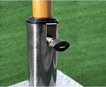granite parasol base with wheels