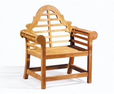 Teak Tea Table and Lutyens-Style Armchairs Set