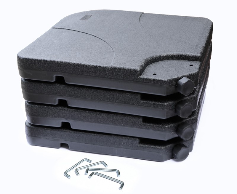 4 Piece Cantilever Parasol Base Water/Sand Fillable 60/80kg