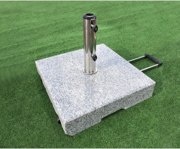 70kg Granite Parasol Base with Wheels, Square