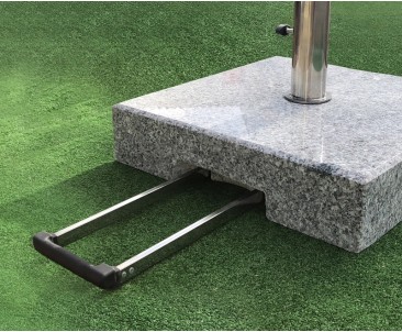 70kg Granite Parasol Base with Wheels, Square