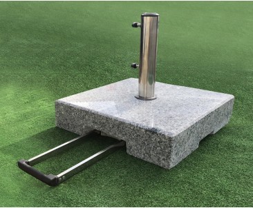 70kg Granite Parasol Base with Wheels, Square