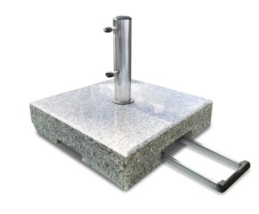 70kg Granite Parasol Base with Wheels, Square