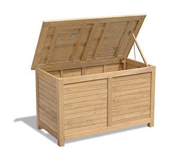 Extra Large Teak Garden Storage Box - Garden Storage Boxes