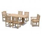 Cadogan 6 Seater Garden Table 1.5m, Ascot Side Chairs & Carver Chairs