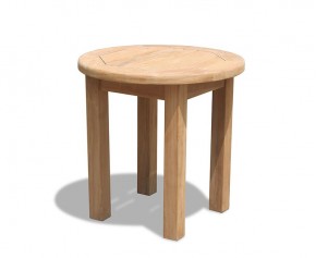 Teak Occasional Table, Round Garden Side Table