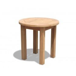 Teak Occasional Table, Round Garden Side Table