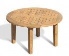 Hilgrove Round Teak Garden Coffee Table – 90cm