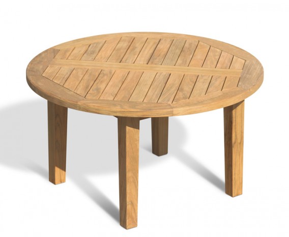 Hilgrove Round Teak Garden Coffee Table – 90cm