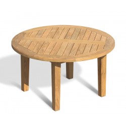 Hilgrove Round Teak Garden Coffee Table – 90cm