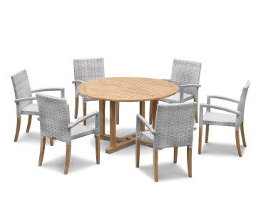 St Tropez Rattan 6 Seater Dining Set