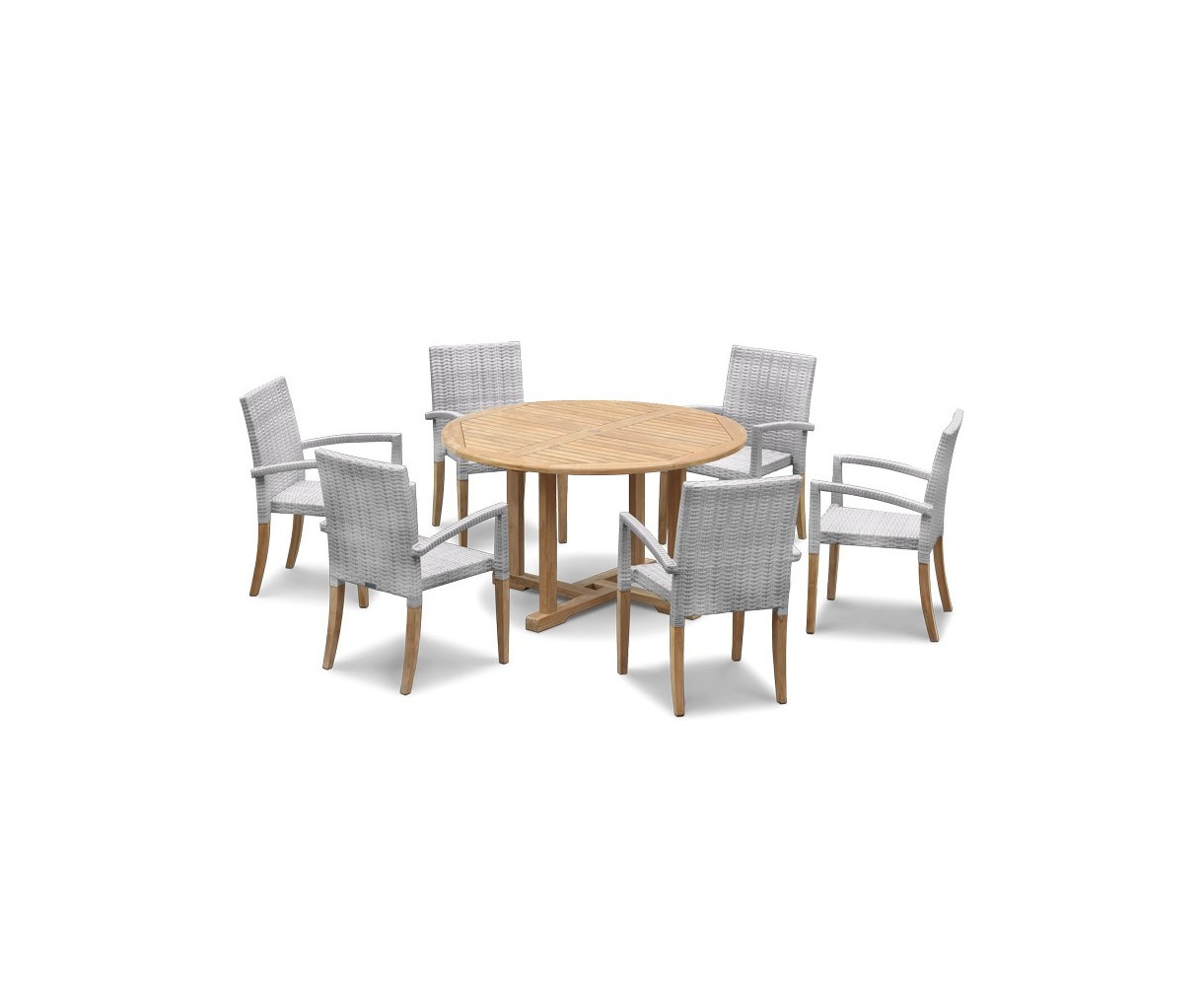 St Tropez Rattan 6 Seater Dining Set