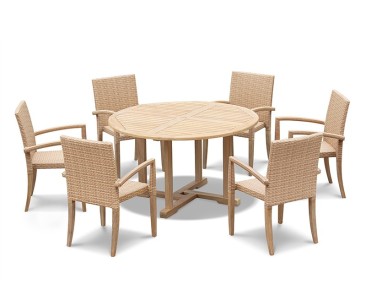 St Tropez Rattan 6 Seater Dining Set