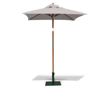 Square Garden 1.5m Parasol - FSC Eucalyptus Hardwood Parasol