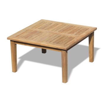 Hilgrove Teak Garden Coffee Table and 2 Yale Stacking Chairs Set